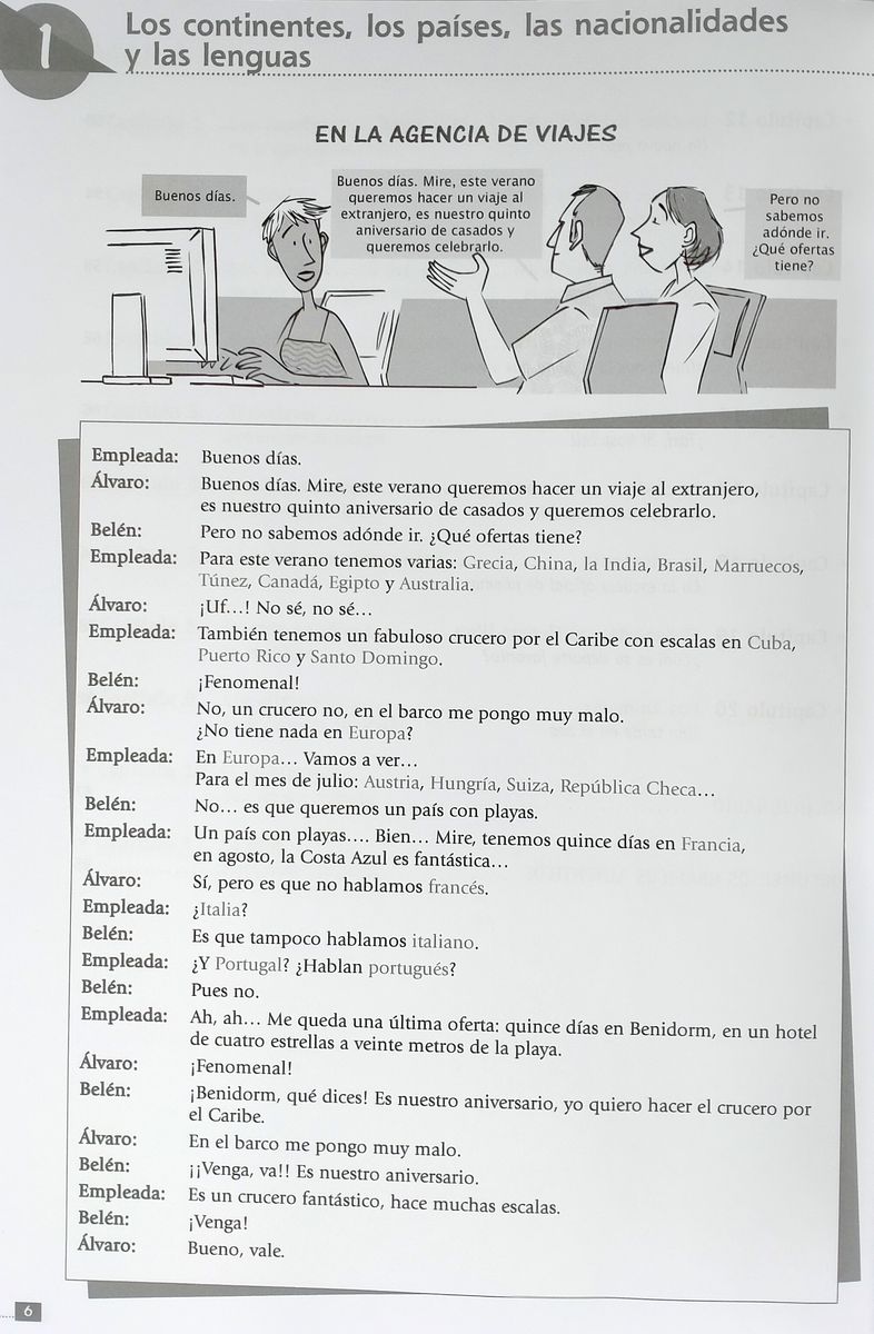 Vocabulario en Dialogo A1-A2 + Audio Descargable