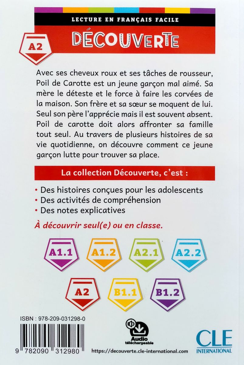 Decouverte 4 (A2) Poil de carotte + Audio telechargeable