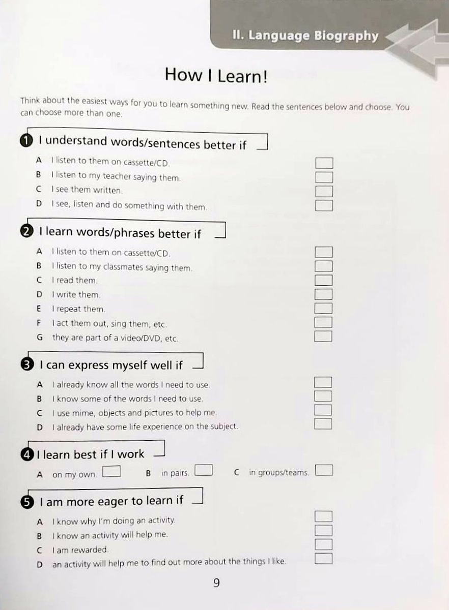 Upstream A1+ Beginner My Language Portfolio
