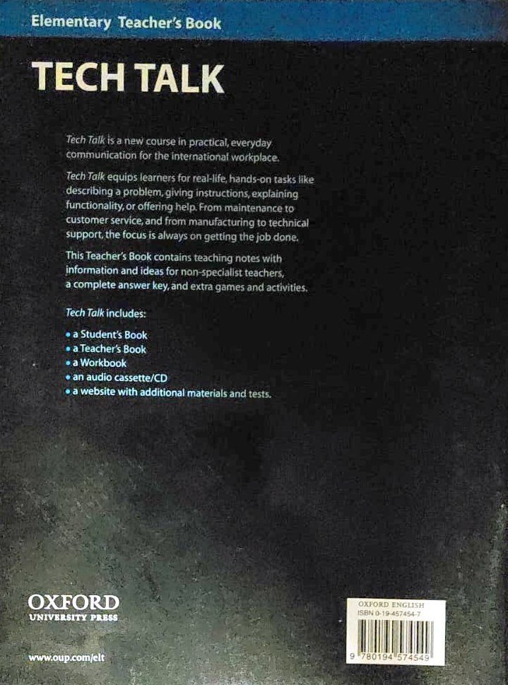 Tech Talk Elementary Teacher's Book