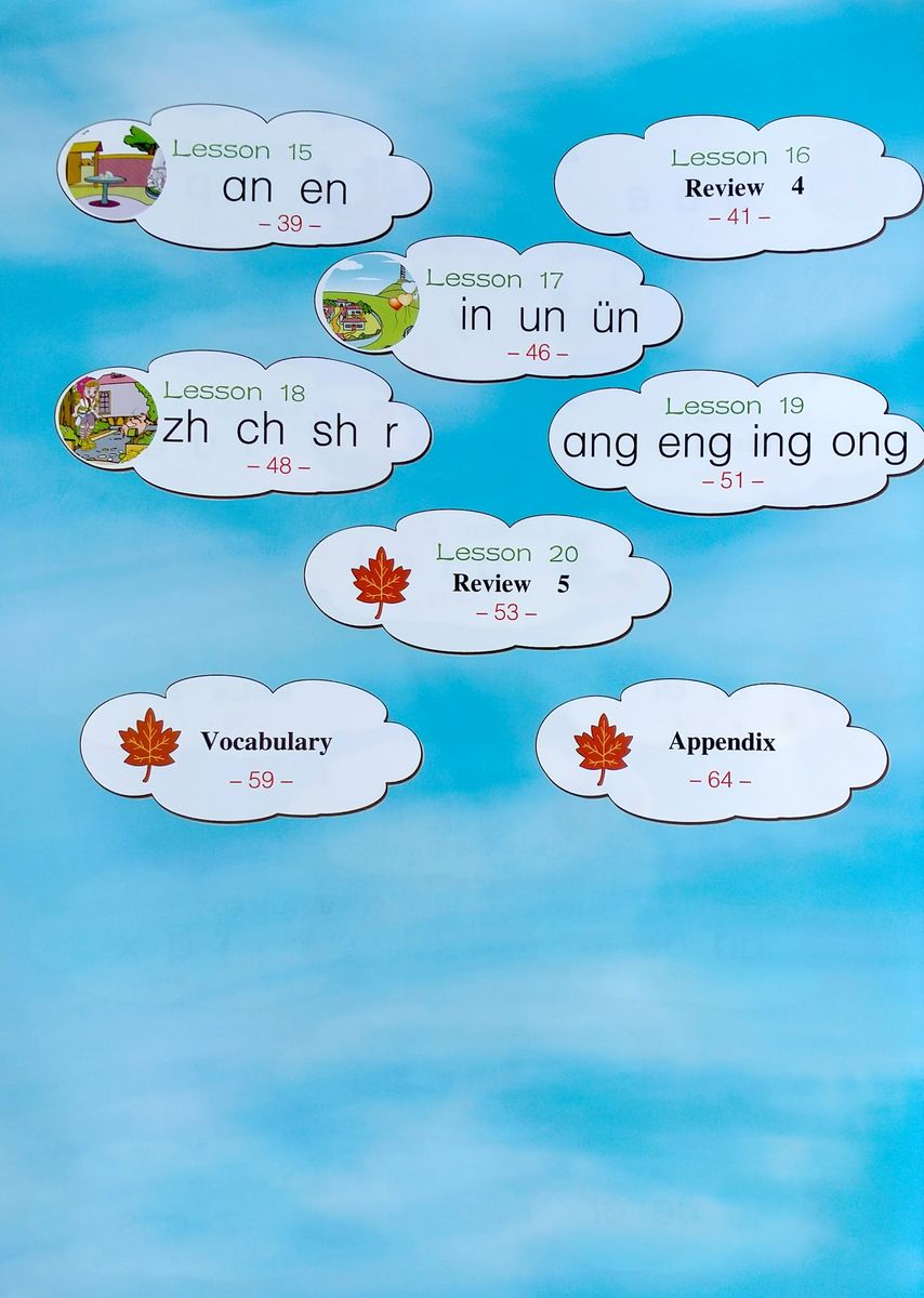 Chinese for Primary School Students 1 Textbook + 2 Exercise Books + pack of cards + Audio