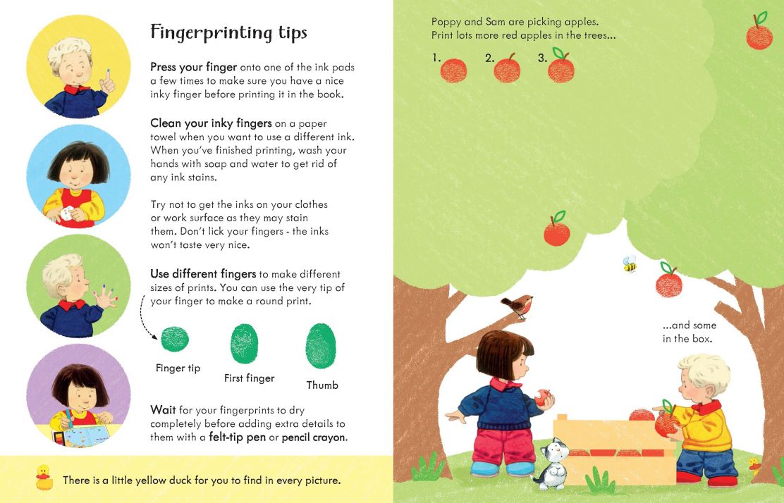 Usborne Farmyard Tales Poppy and Sam's Fingerprint Activities