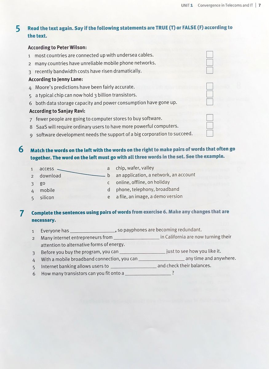 Express Series English for Telecoms Student's Book
