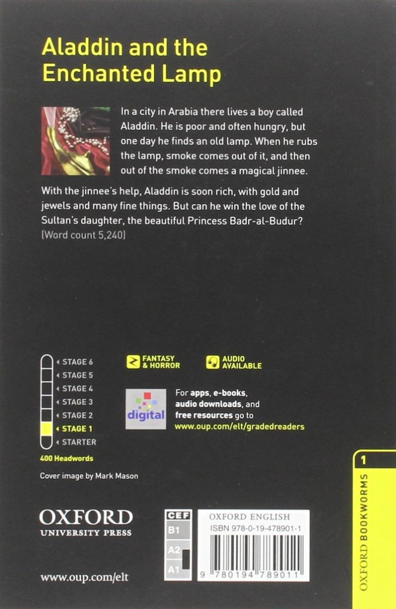 Oxford Bookworms Library 1 Aladdin and the Enchanted Lamp with Audio Download (access card inside)