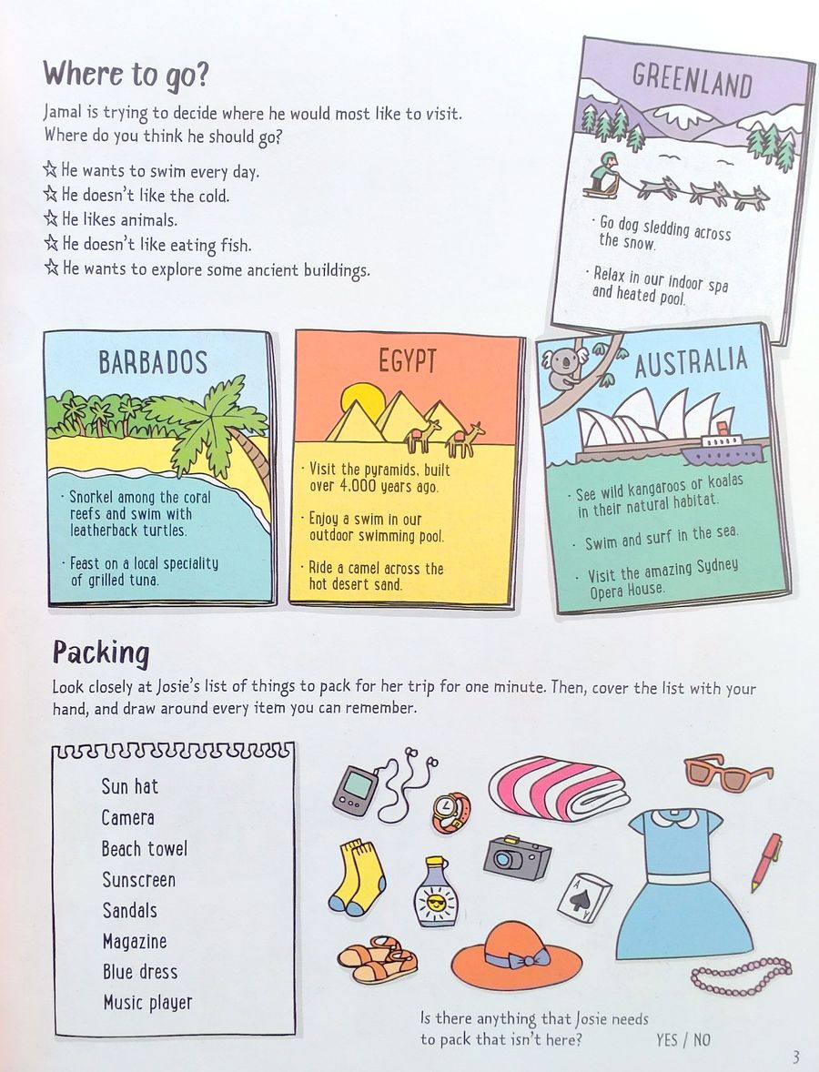 Usborne Travel Activity Book