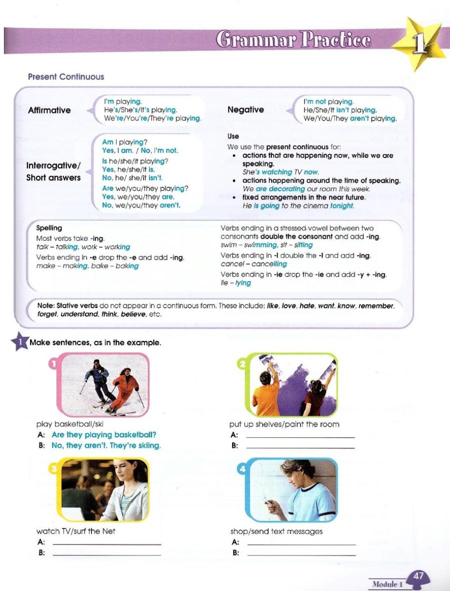 Fairyland 5 Vocabulary and Grammar Practice