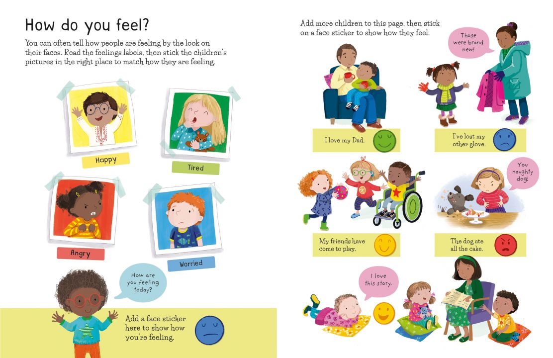Usborne First Sticker Book Feelings