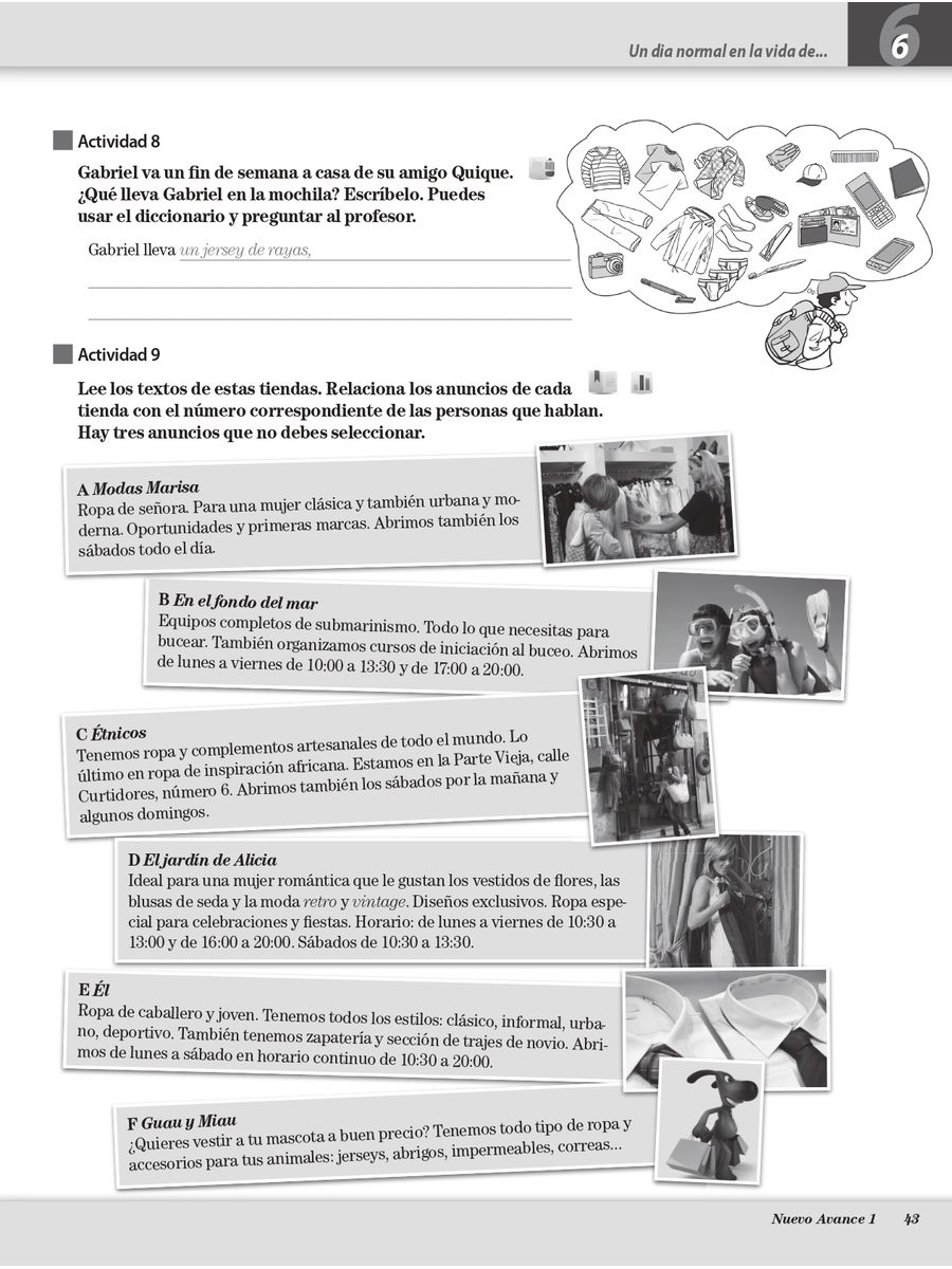 Nuevo Avance 1 Cuaderno de ejercicios + CD