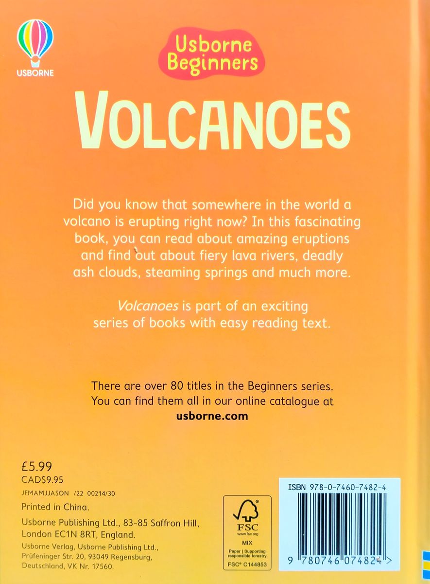 Usborne Beginners Volcanoes