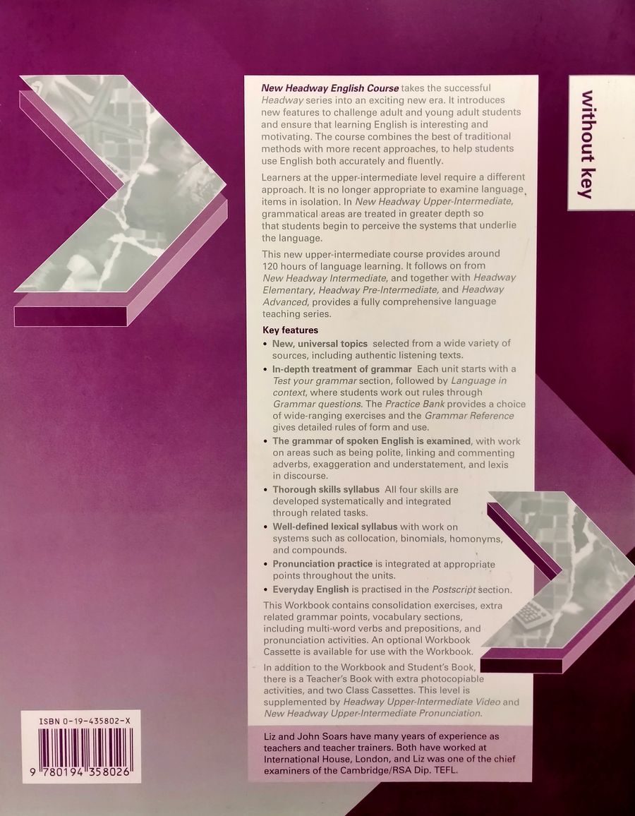 New Headway Upper-Intermediate Workbook without Key