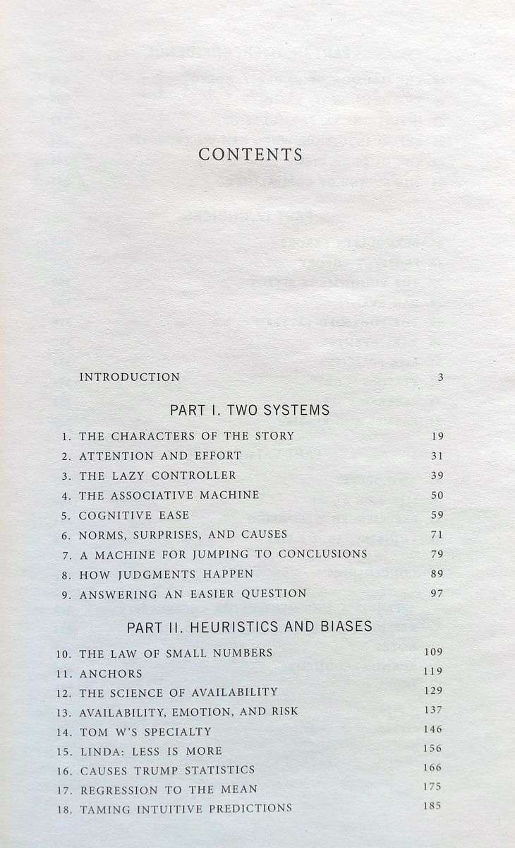 Thinking, Fast and Slow