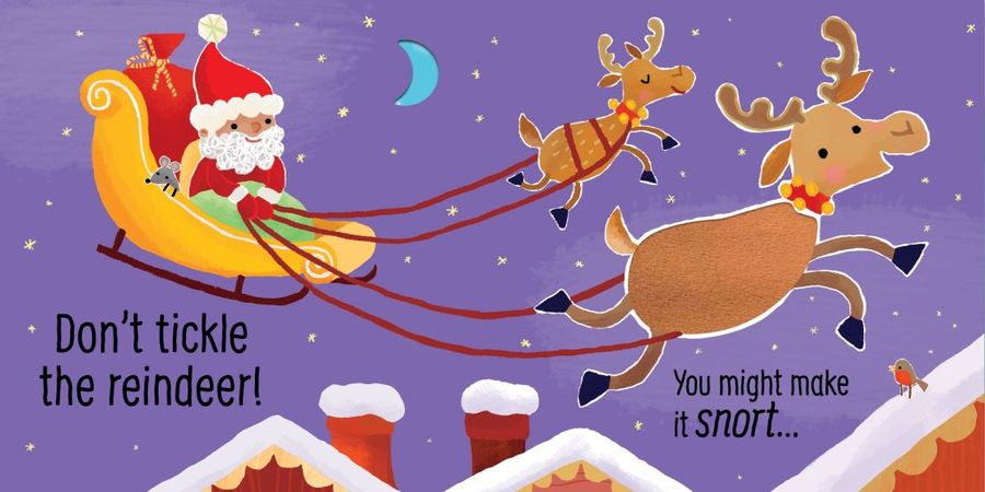 Usborne touchy-feely sound books Don't Tickle Santa