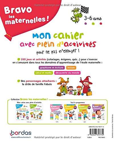 Mon cahier avec plein d'activite pour ne pas m'ennuyer