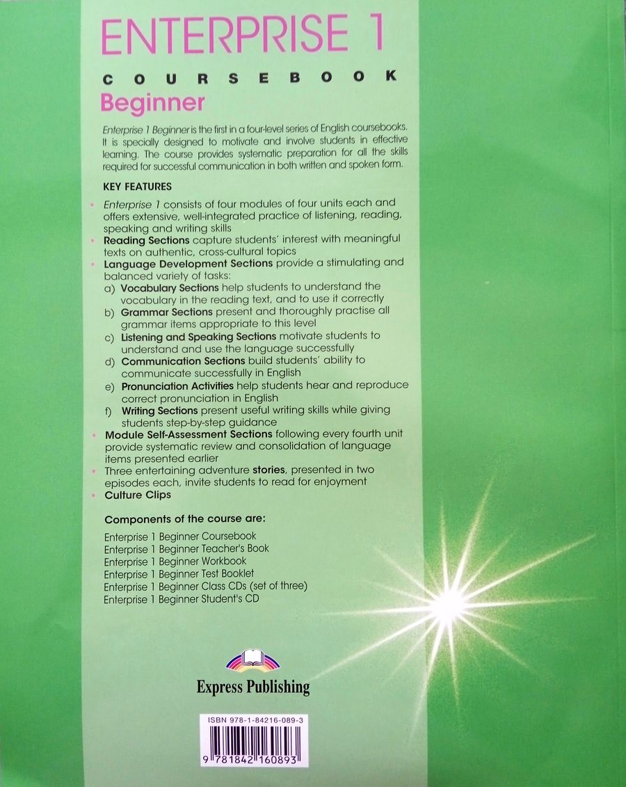 Enterprise 1 Beginner Student's Book