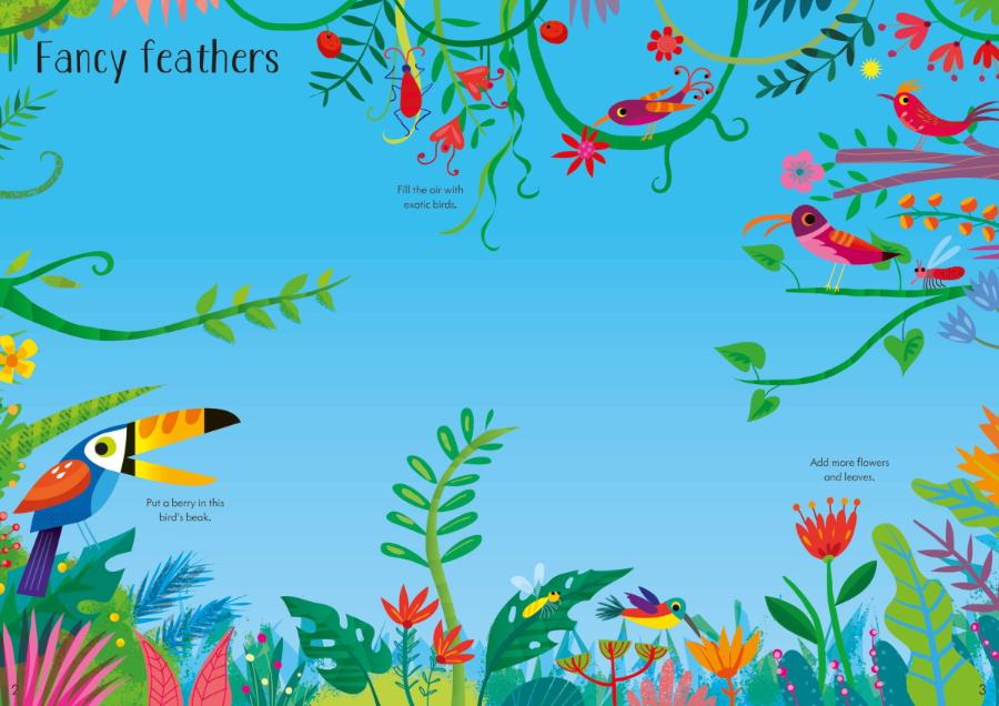 Usborne Little First Stickers Jungle