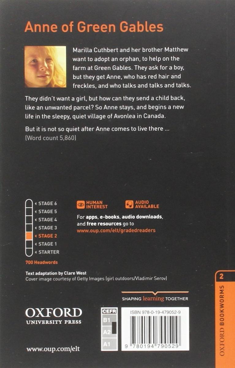 Oxford Bookworms Library 2 Anne of Green Gables with Audio Download (access card inside)