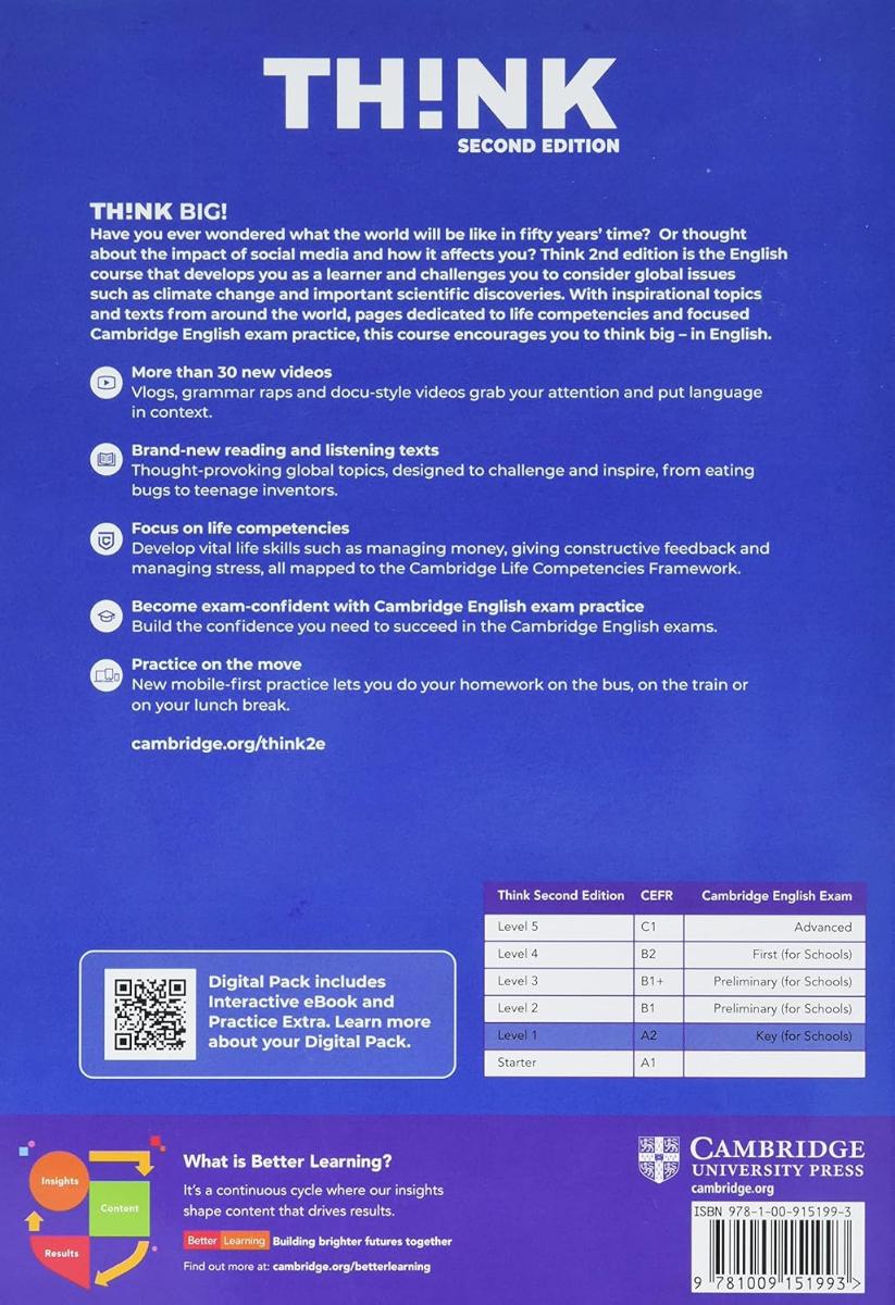 Think (2nd edition) 1 Student's Book with Workbook Digital Pack