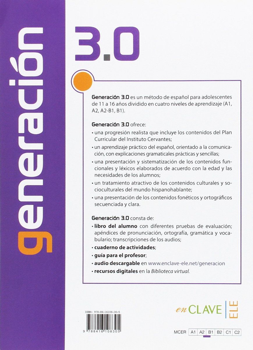 Generacion 3.0 A2-B1 Libro del Alumno + Audio Descargable