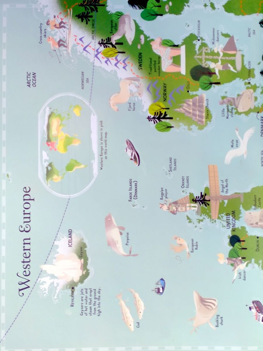 The Usborne Sticker Picture Atlas of the World