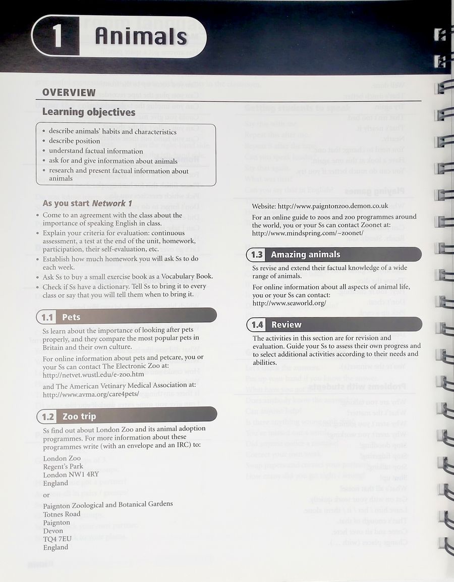 Network 1 Teacher's Book