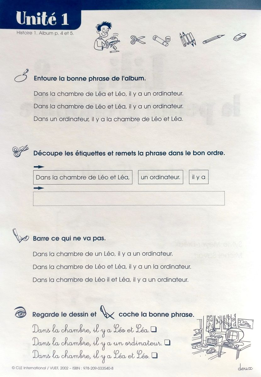 Lili, la petite grenouille 1 Cahier d'ecriture