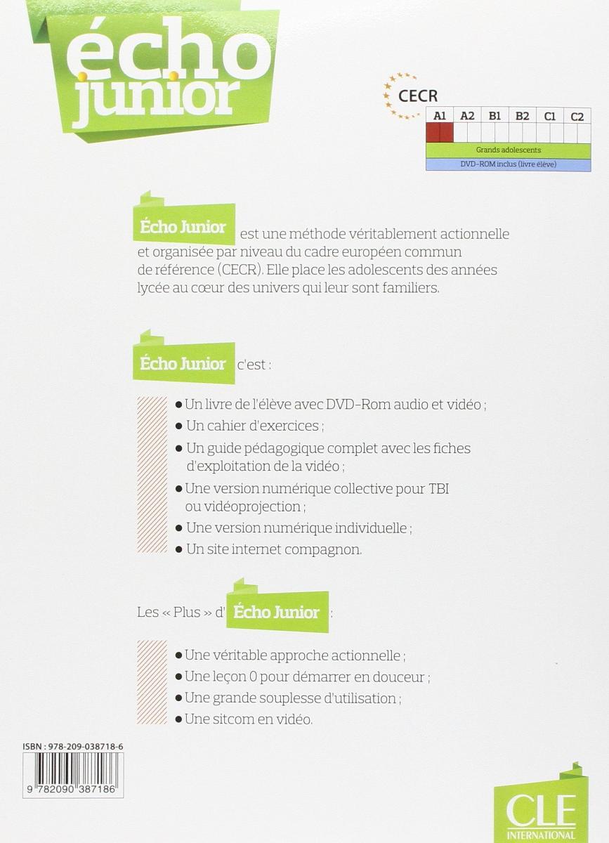 Echo Junior A1 Livre de l'eleve + DVD-ROM