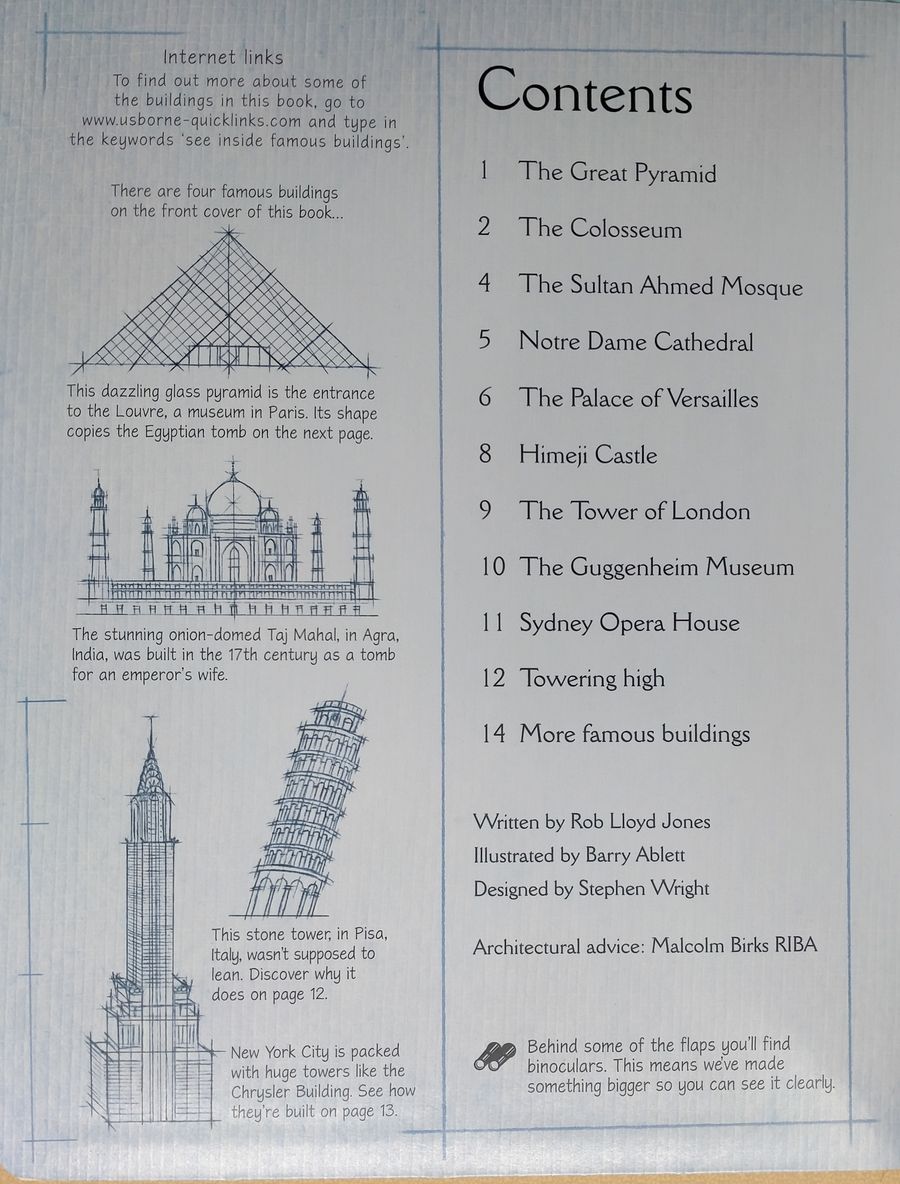 An Usborne Flap Book See Inside Famous Buildings