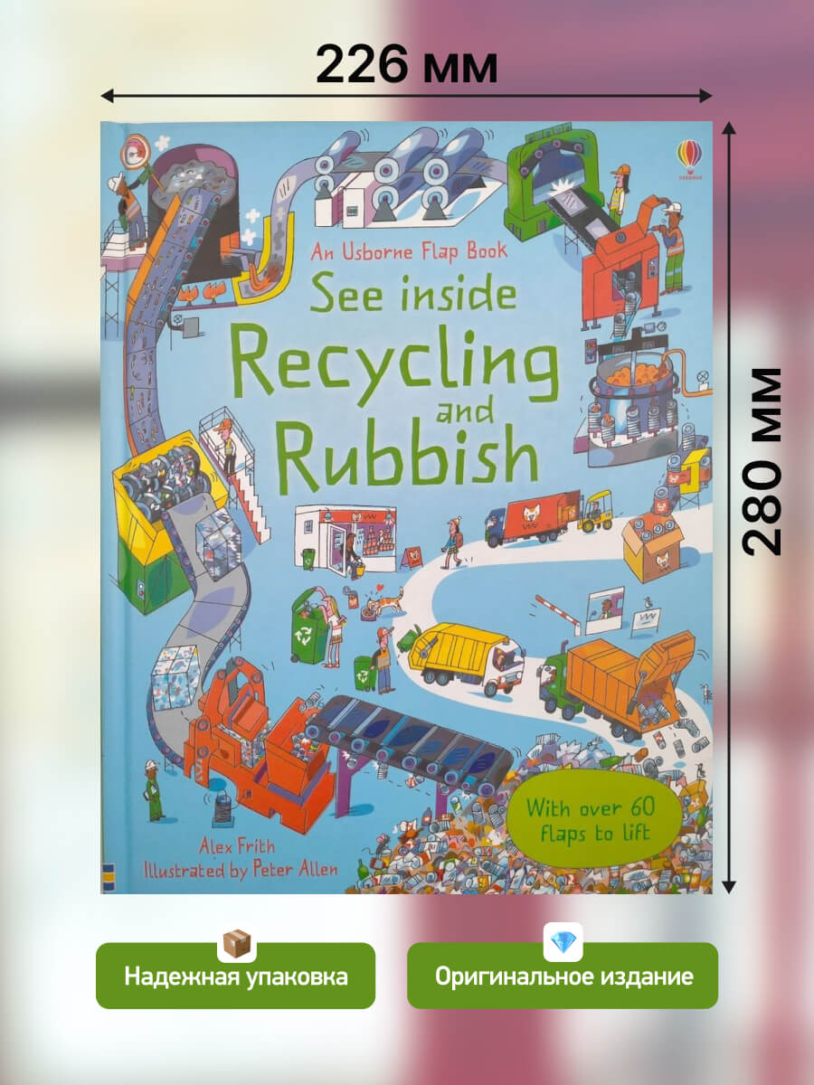 An Usborne Flap Book See Inside Rubbish and Recycling