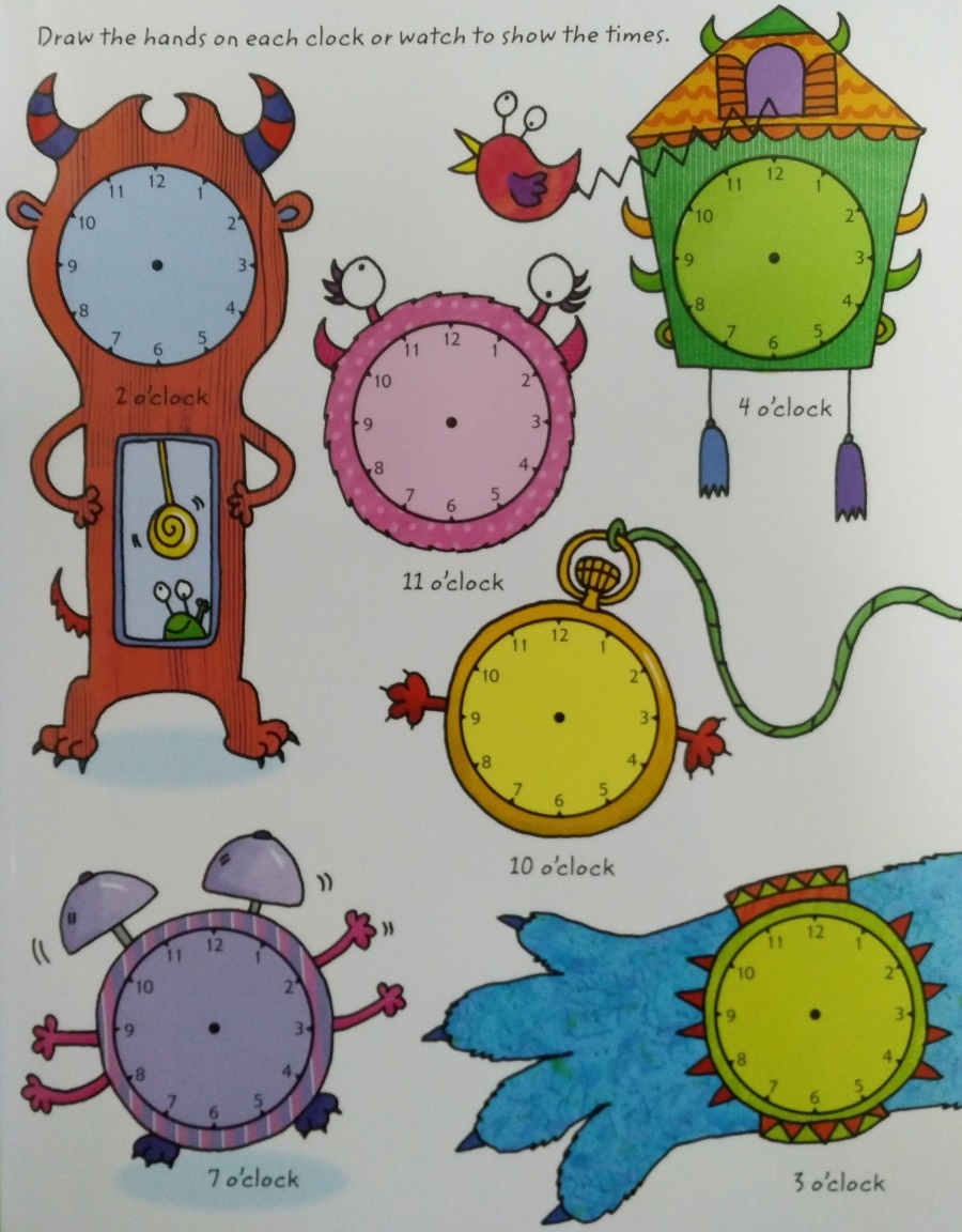 Usborne Wipe-Clean Telling the Time