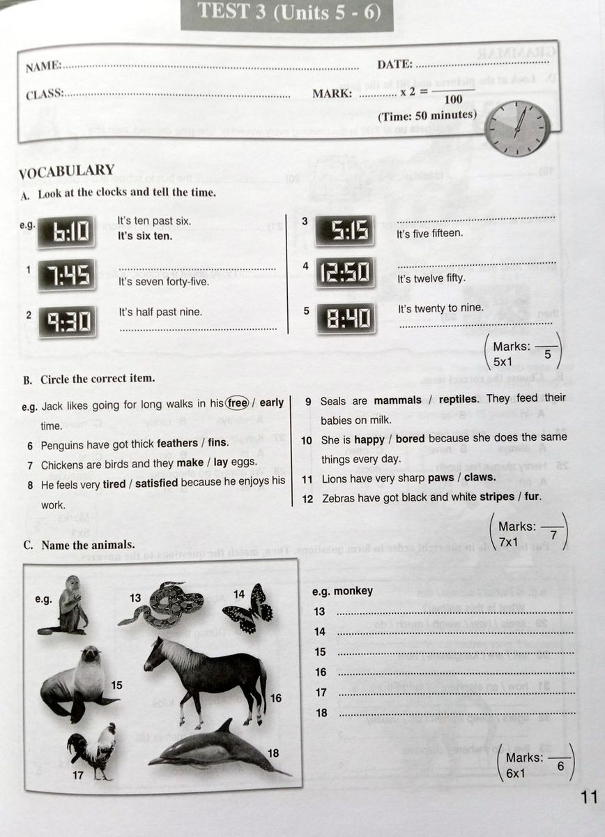 Enterprise 1 Beginner Test Booklet
