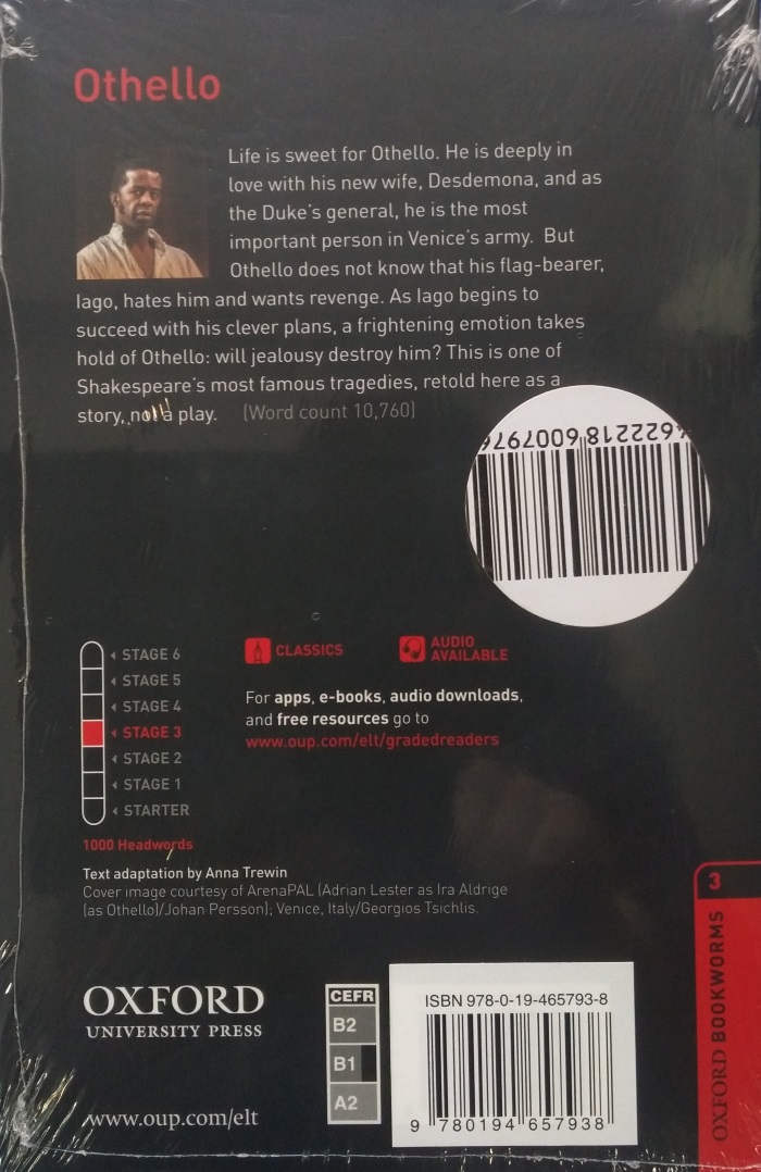 Oxford Bookworms Library 3 Othello with Audio Download (access card inside)