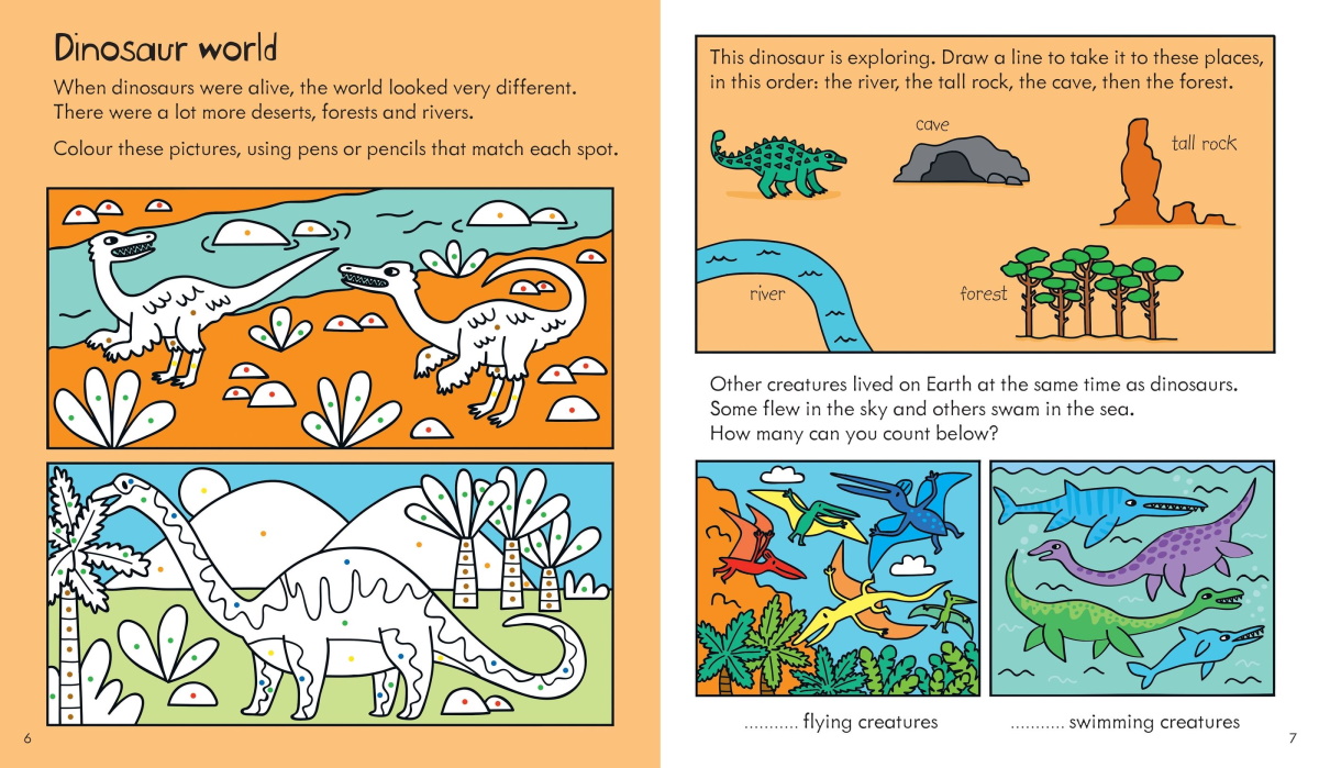 Little Children's Dinosaurs Activity Book