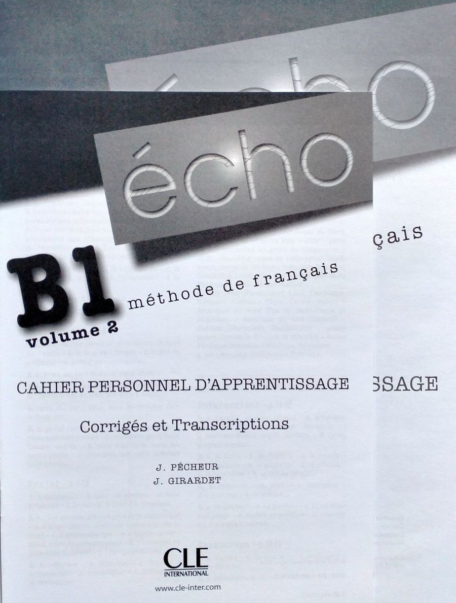 Echo Novelle edition B1.2 Cahier d'exercices + CD audio