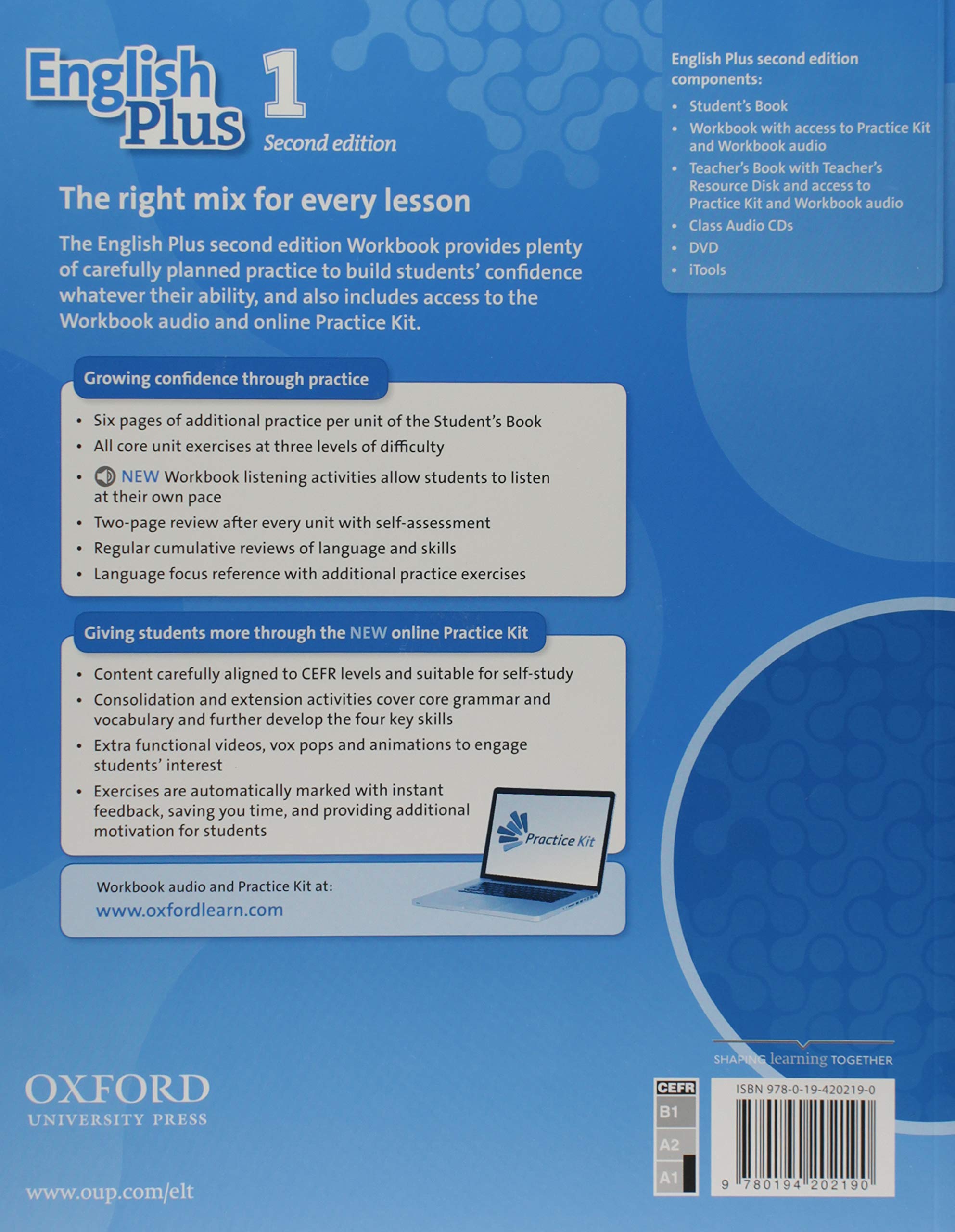 English Plus (2nd Edition) 1 Workbook with access to Practice Kit