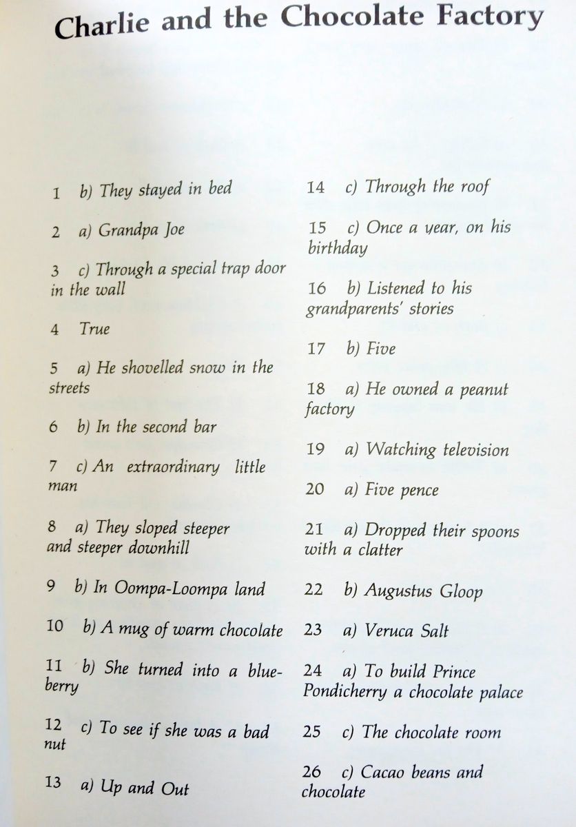 The Roald Dahl Quiz Book