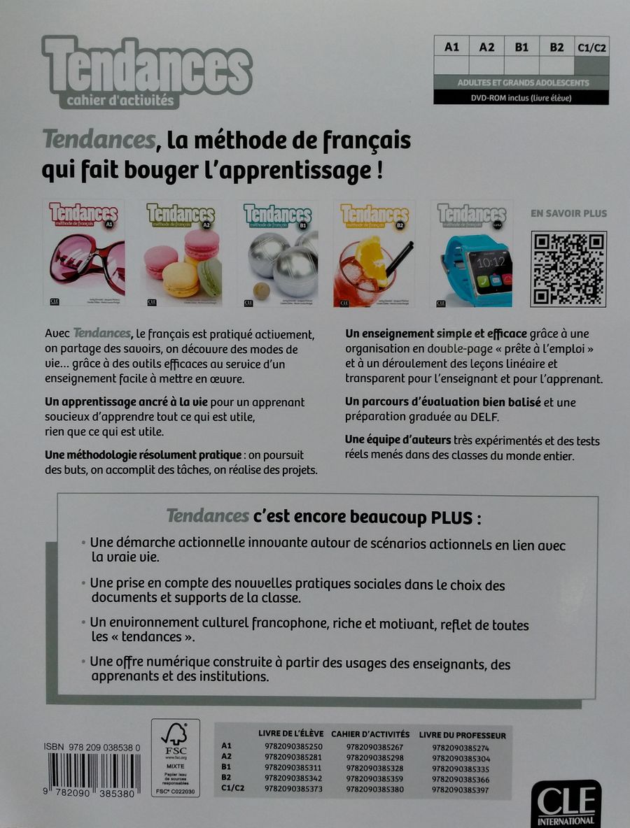 Tendances С1-С2 Cahier d'exercices
