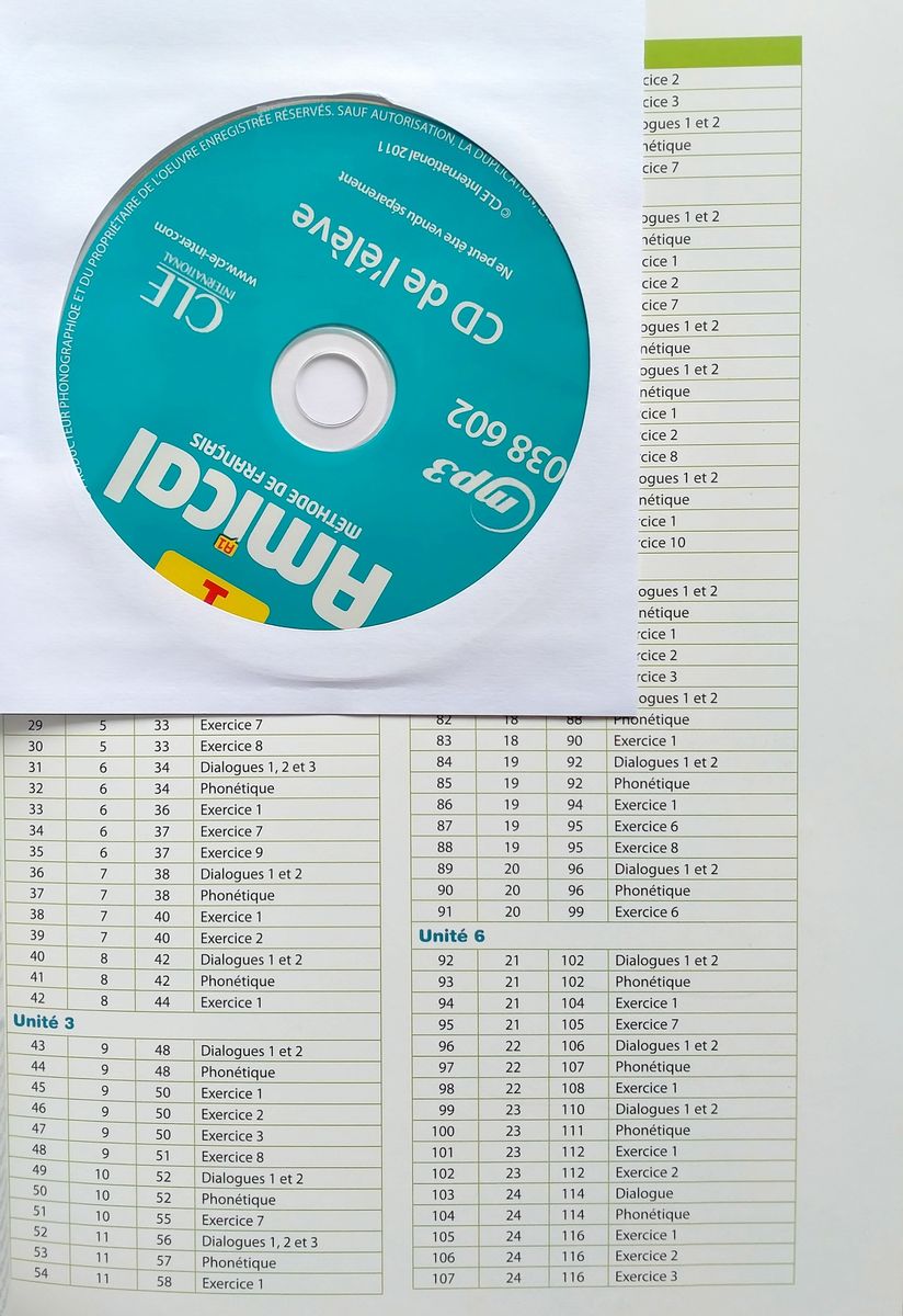 Amical 1 A1 Livre l'eleve + CD audio