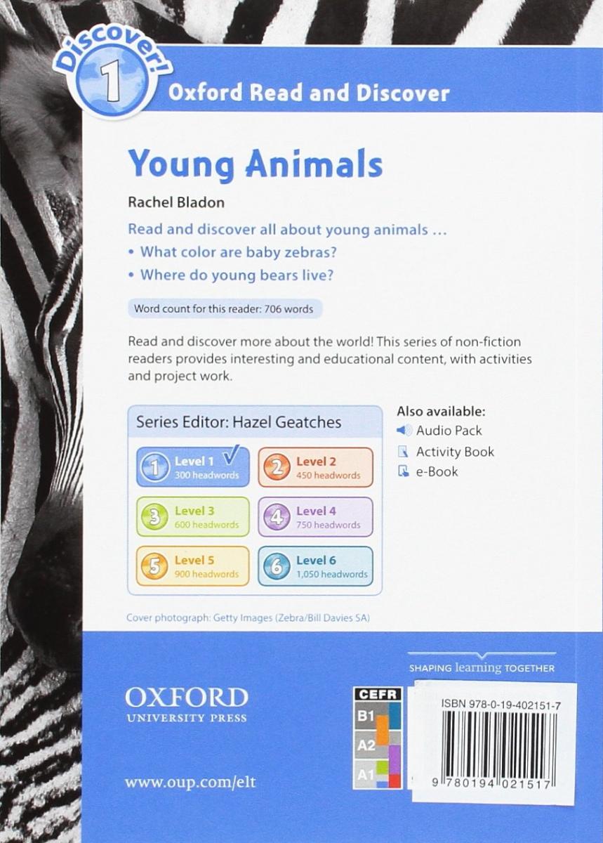 Oxford Read and Discover 1 Young Animals with Audio Download (access card inside)