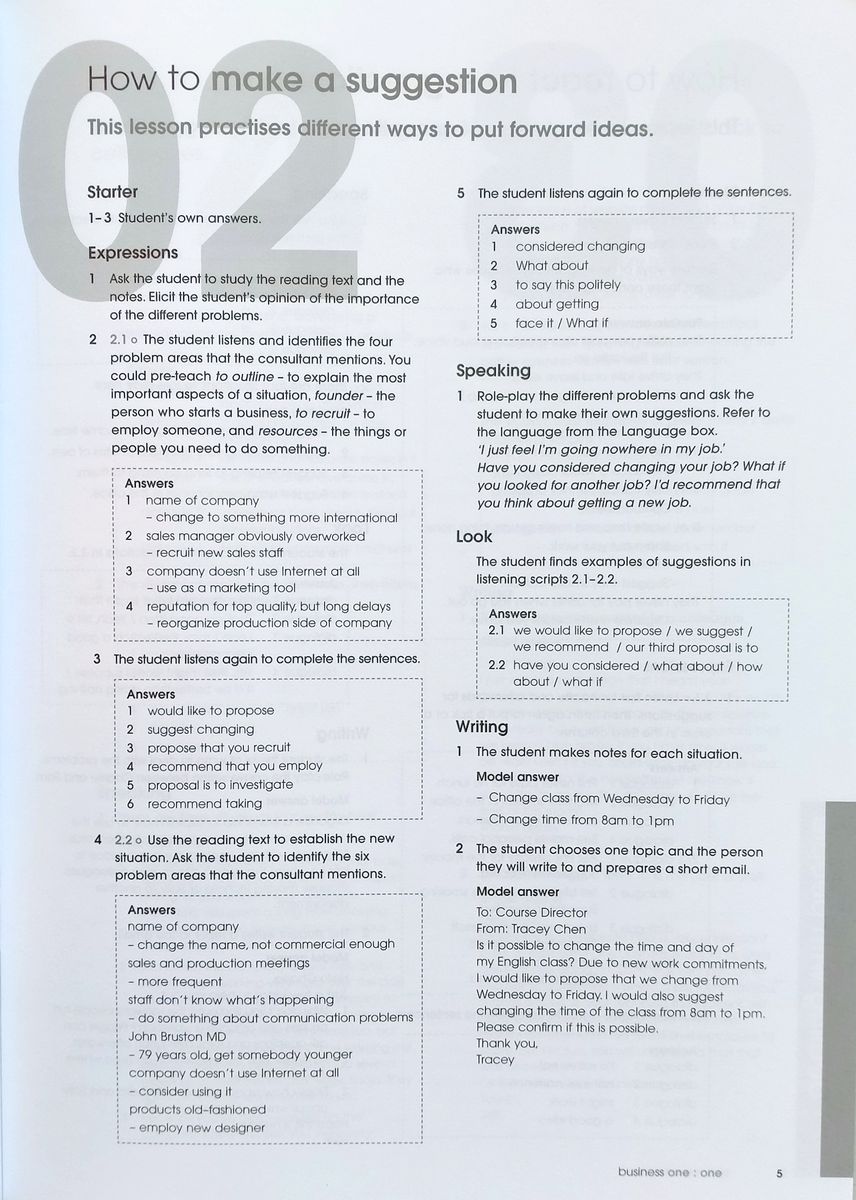 Business OneOne Intermediate+ Teacher's Book