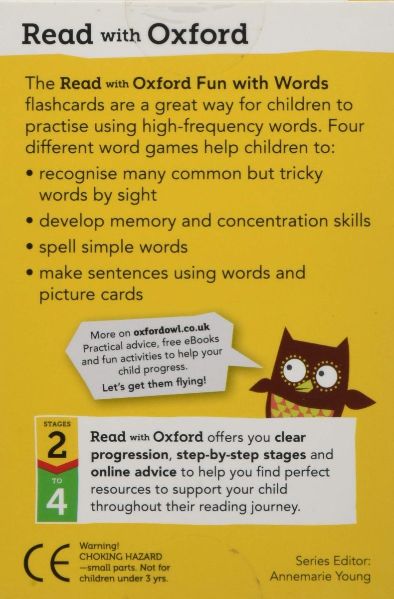 Read with Oxford Stages 2-4 Biff, Chip and Kipper Fun With Words Flashcards