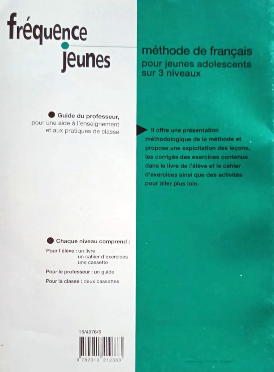 Frequence Jeunes 1 guide du professeur