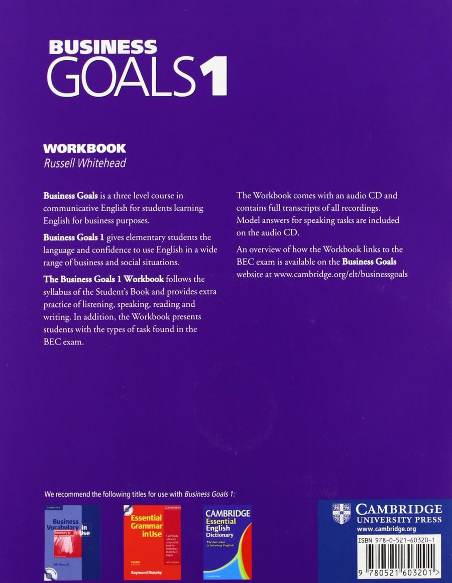 Business Goals 1 Workbook and Audio CD