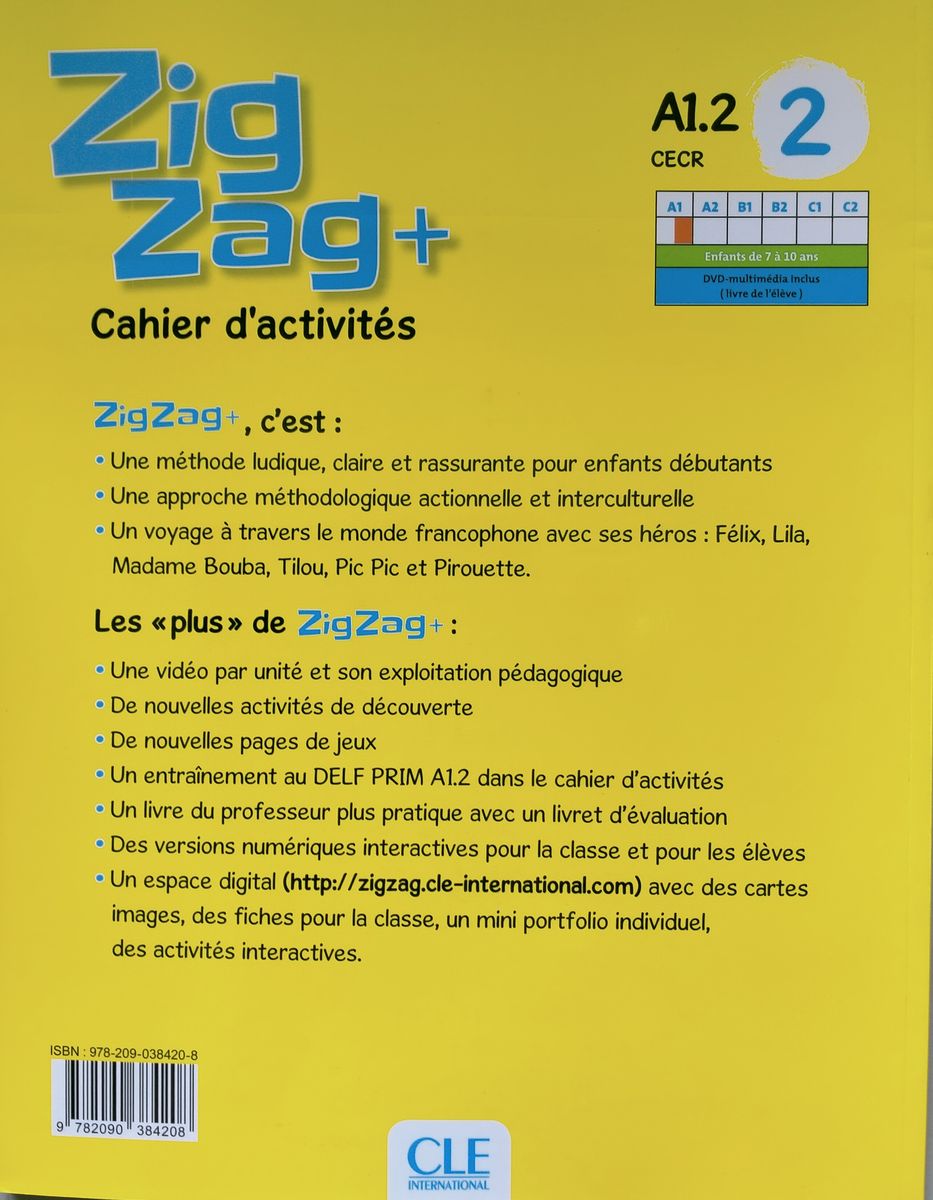 Zigzag Plus 2 A1.2 Cahier d'exercices