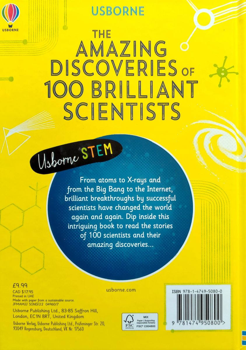 The Amazing Discoveries of 100 Brilliant Scientists