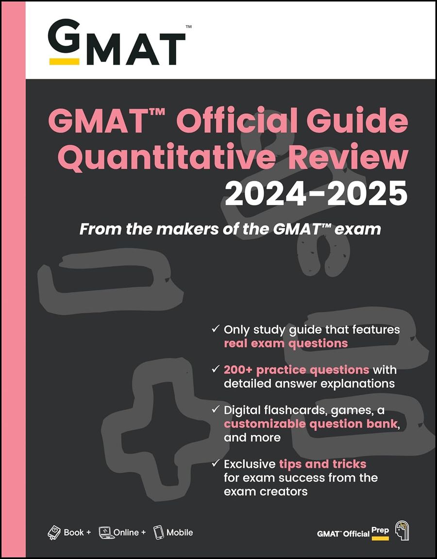 GMAT Official Guide Quantitative Review 2024-2025 Book + Online Question Bank