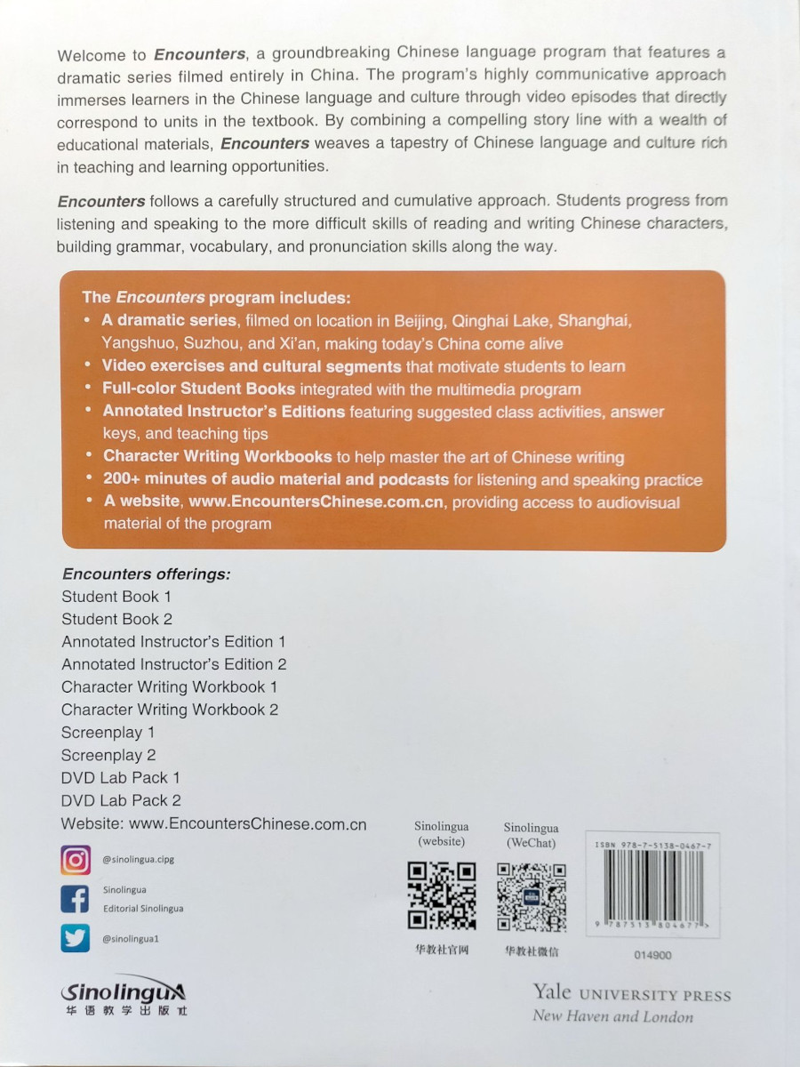 Encounters Chinese Language and Culture 2 Student Book