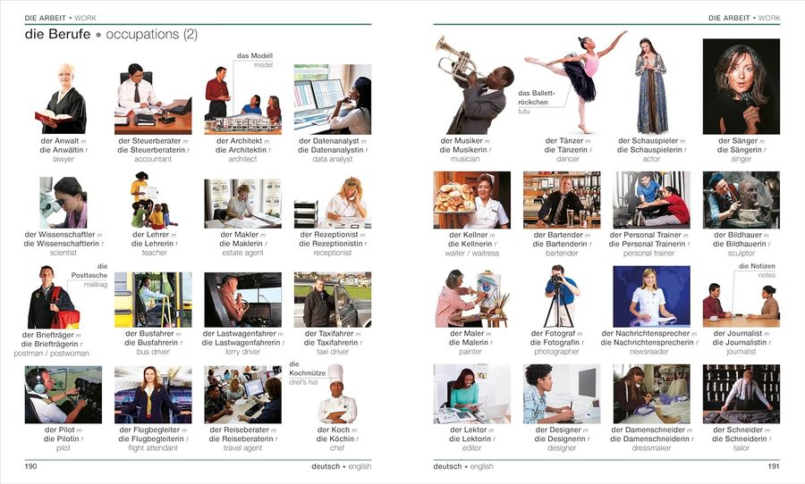 German-English Bilingual Visual Dictionary with Free Audio App