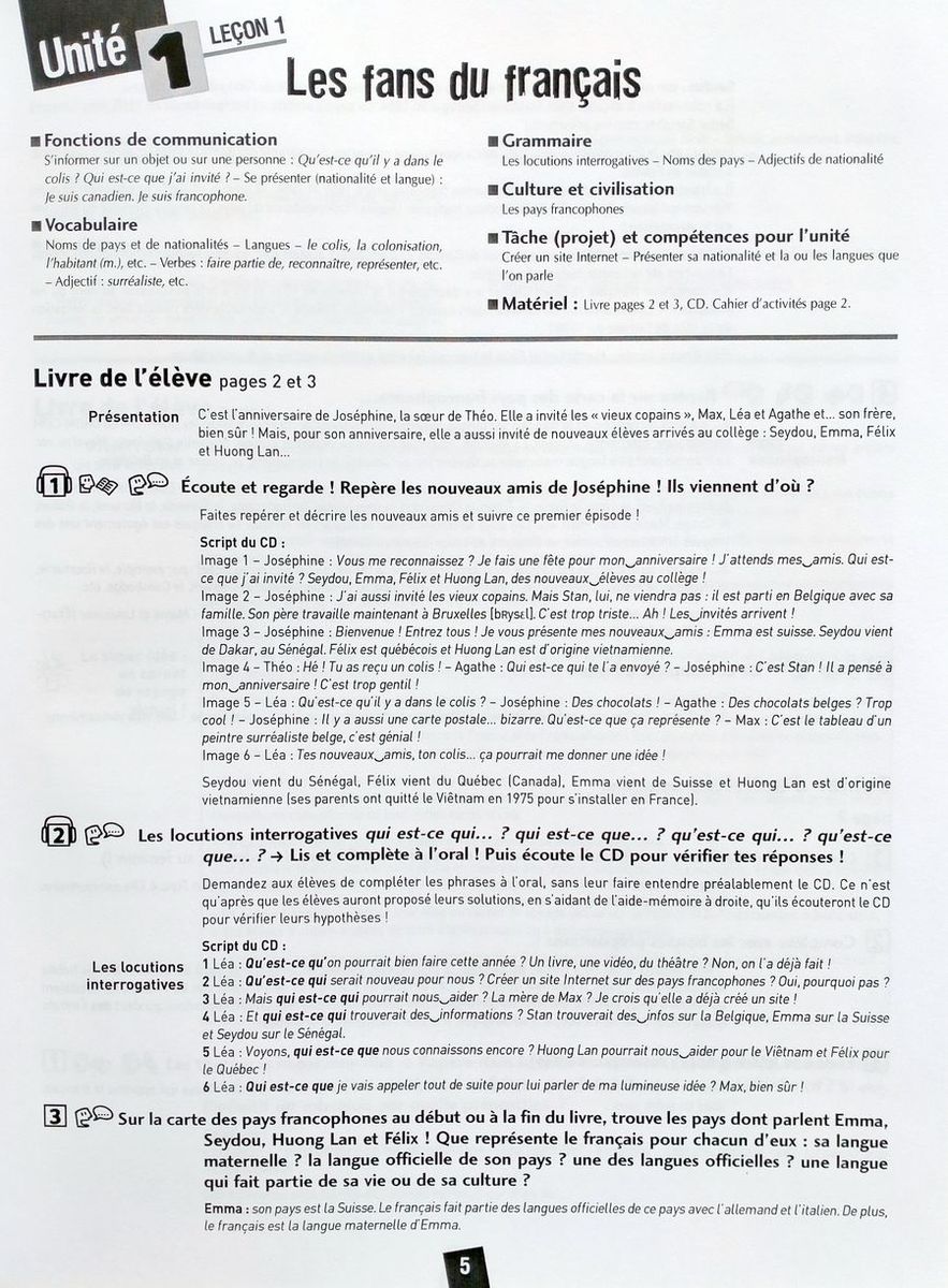 Amis et compagnie 4 Guide pedagogique