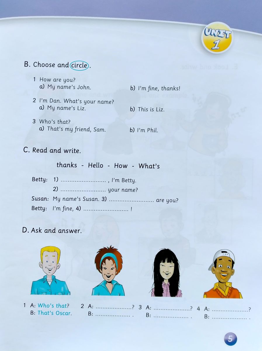 Welcome Plus 1 Vocabulary and Grammar Practice