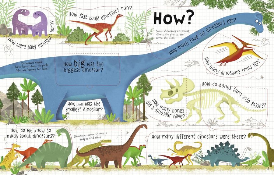Usborne Lift-the-Flap Questions and Answers Dinosaurs